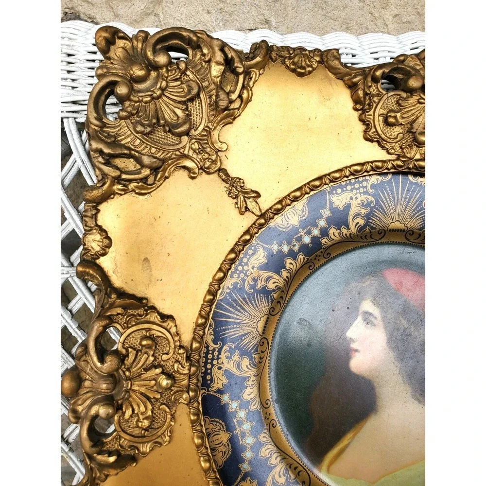 1905 Vienna Art Plate Beautifully Framed French France